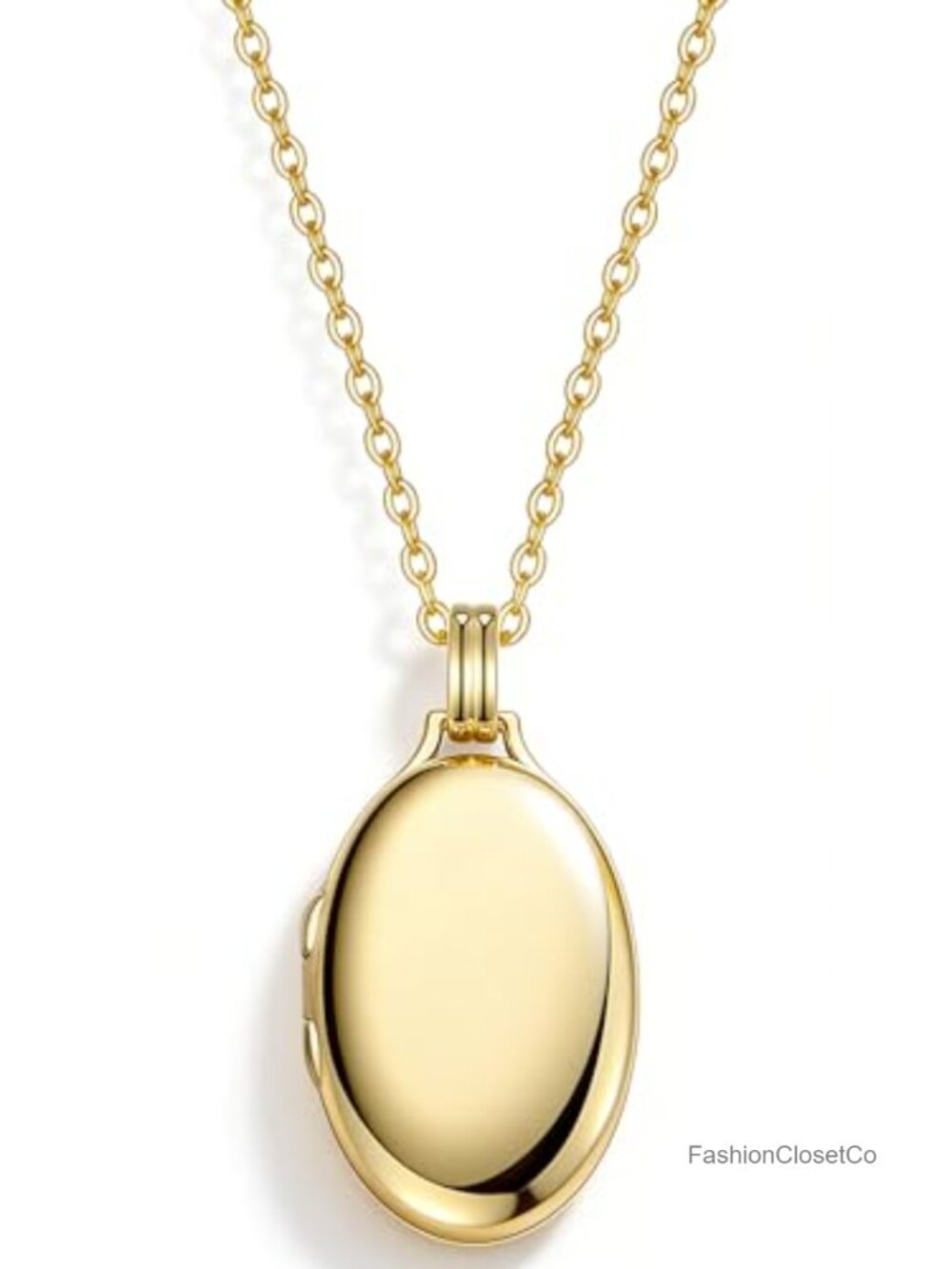 14K Gold-Filled Love Heart Locket Necklace Holds 2 Pictures 18-20"